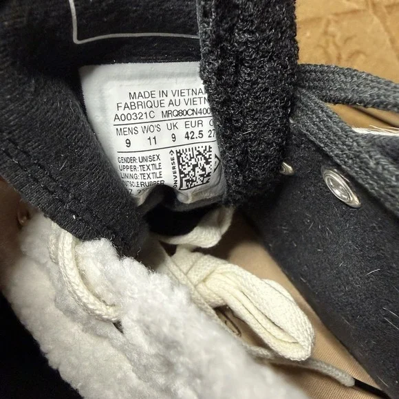 NEW Converse X CLOT Chuck Taylor All Star 70 Hi Panda Limited A00321C Size 9 - Picture 7 of 7